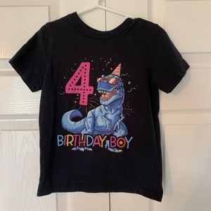 ⭐️HP⭐️ Port & Company Birthday Dinosaur T Shirt